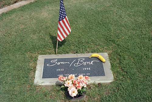 The gravesite of Sonny Bono