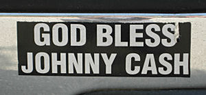 Johnny Cash bumper sticker