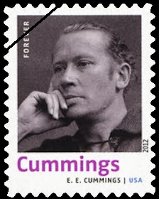 U.S. postage stamp honoring e. e. cummings