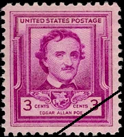 Edgar Allan Poe 1949 postage stamp