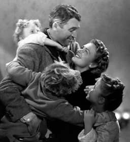 James Stewart & Donna Reed in It's A Wonderful Life