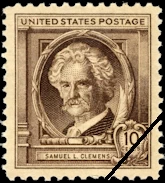 Mark Twain postage stamp 1940