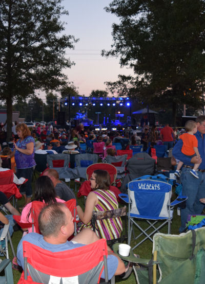 Concert in the park ends the 2014 Banana Festival in Fulton KY - South Fulton TN