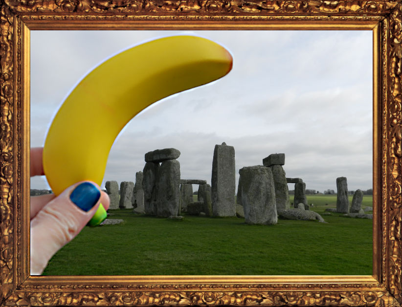 Magic Banana at Stonehenge
