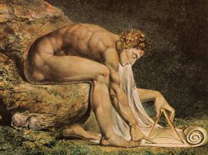 detail from Newton, by William Blake