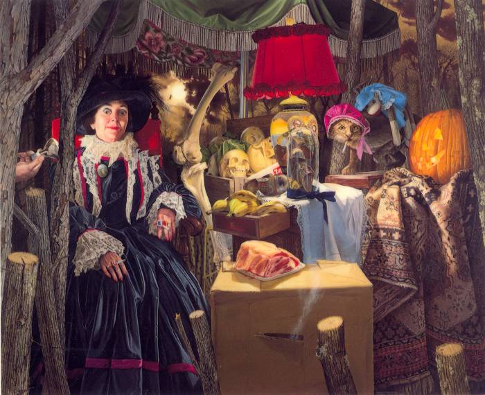 THE MAN HAS LEFT THE MOON TONIGHT, a painting by Donald Roller Wilson