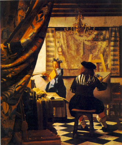 The Artist In His Studio, by Jan Vermeer