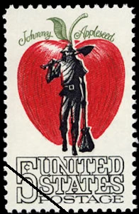 Johnny Appleseed U.S. postage stamp