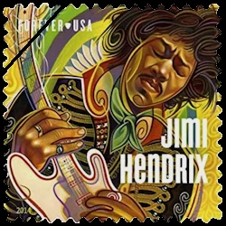 Jimi Hendrix U.S. postage stamp