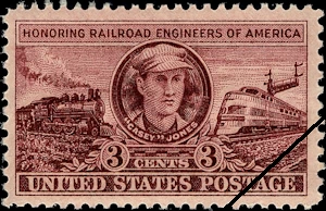 Casey Jones U.S. postage stamp
